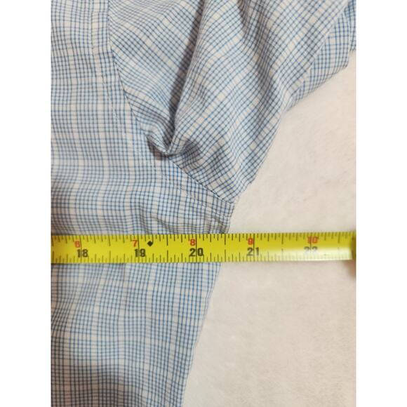 Bonobos Shirt Mens Small Short Blue Check Athletic Long Sleeve Business Preppy - Picture 5 of 11
